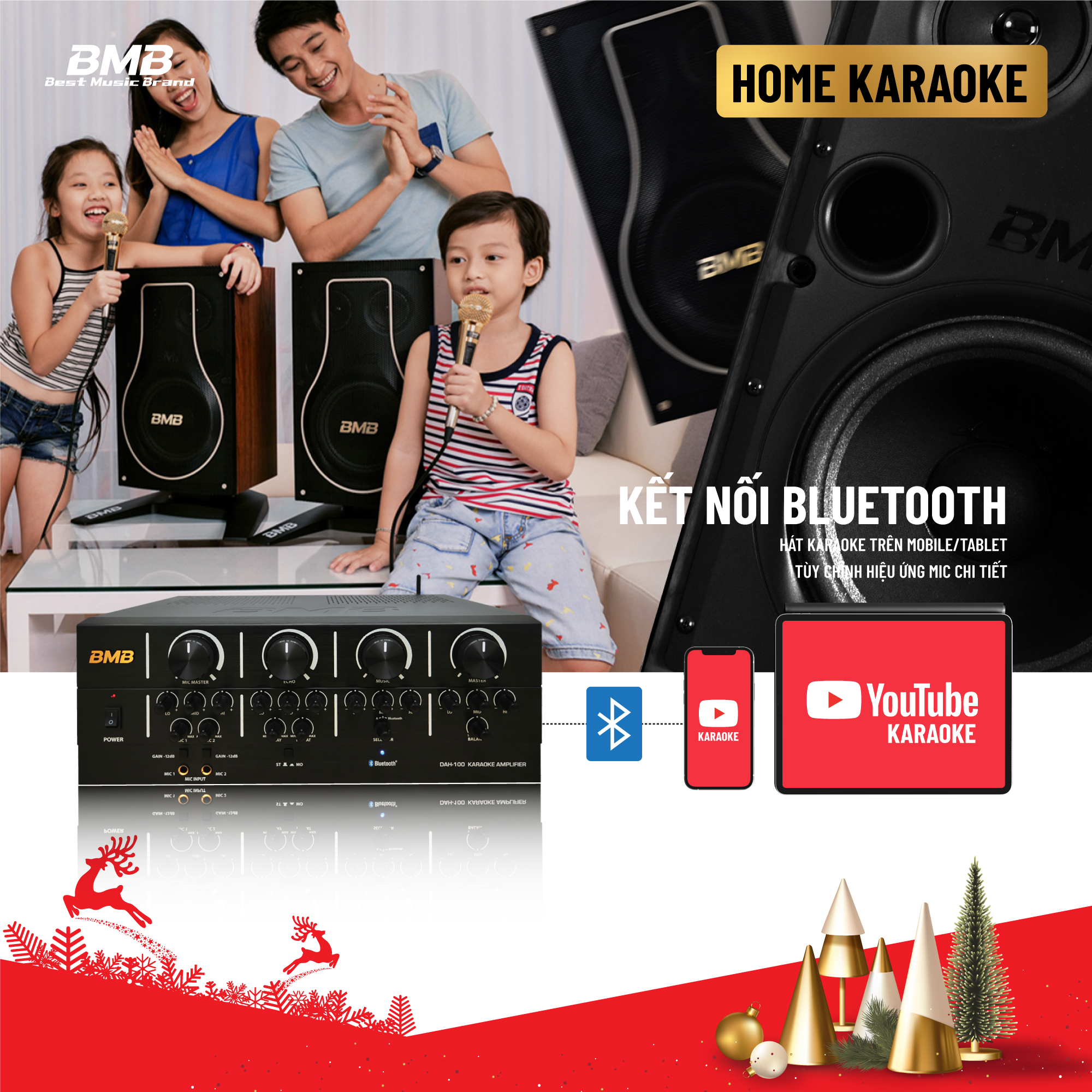 Dàn Karaoke Gia Đình BMB - Basic Home - Hàng Chính Hãng Nhập Khẩu