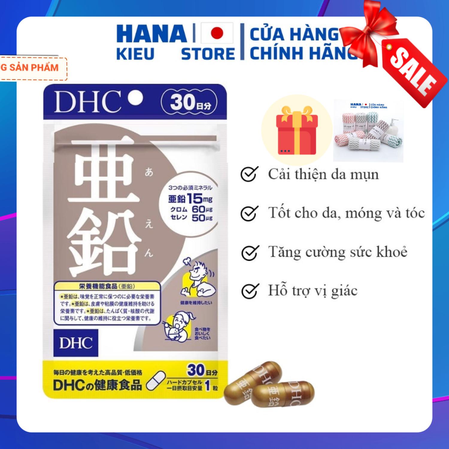 Viên uống Bổ sung Kẽm DHC Zinc 30 Ngày 30 Viên