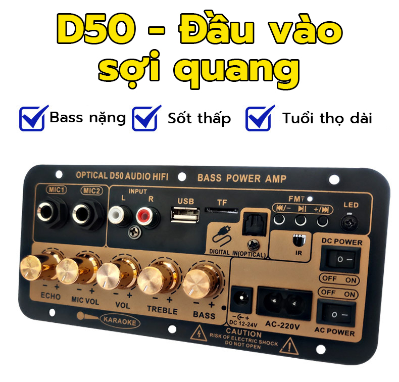 Bảng Mạch Khuếch Đại Âm Thanh Nổi 5.0 Bluetooth Kỹ Thuật Số AC 220V 12V 24V Loa Siêu Trầm Bộ Khuếch Đại Kép Cho Loa 8Inch Có Mic