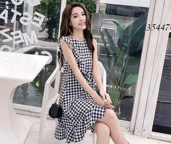 [HCM]ĐẦM CARO NỮ SIÊU DỄ THƯƠNG HOT