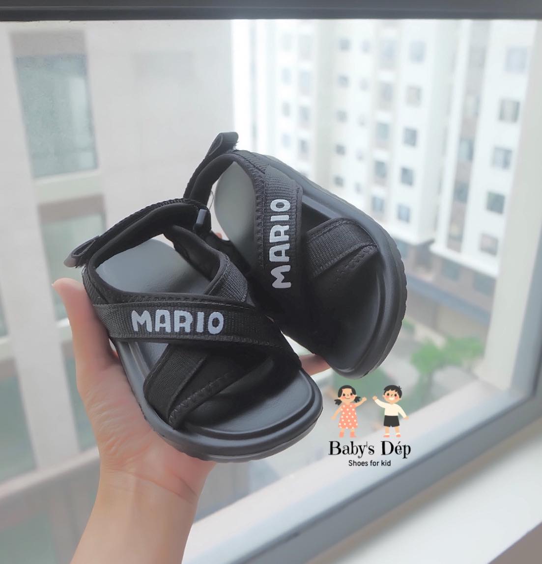 [Nhập RS0822 giảm 30k cho đơn 99k]Sandal Mario Style Hàn Quốc cho bé