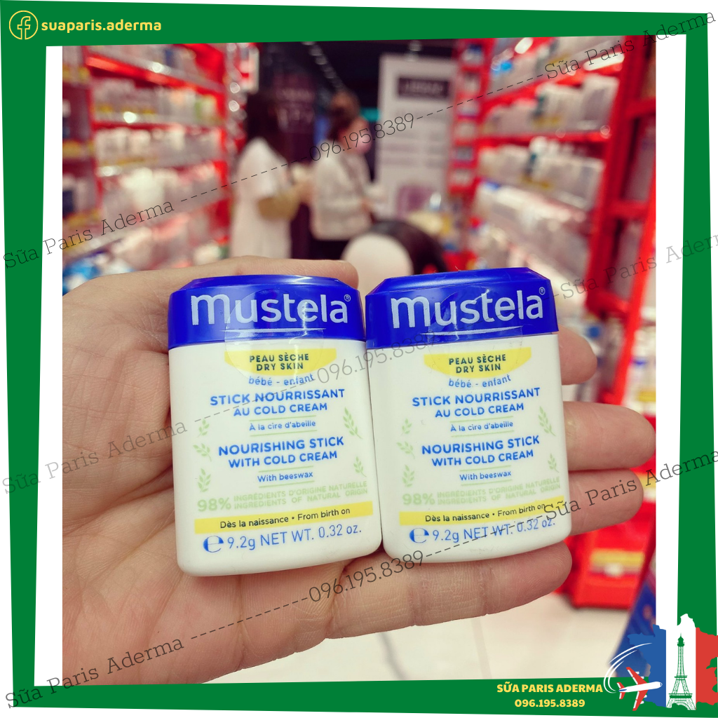 Sáp dưỡng và giữ ẩm Mustela cold cream (son dưỡng ẩm mustela cold cream) dùng được cho trẻ từ sơ sinh