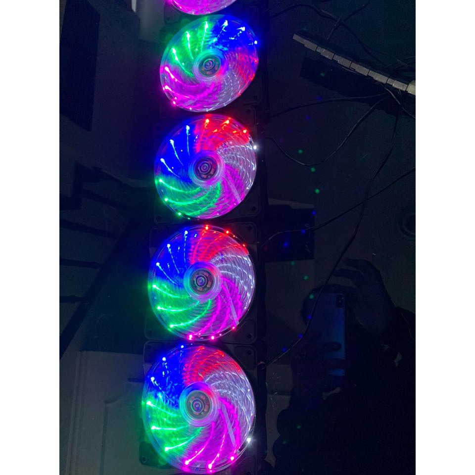 Quạt làm mát cpu | fan case led 33 bóng màu ĐỎ