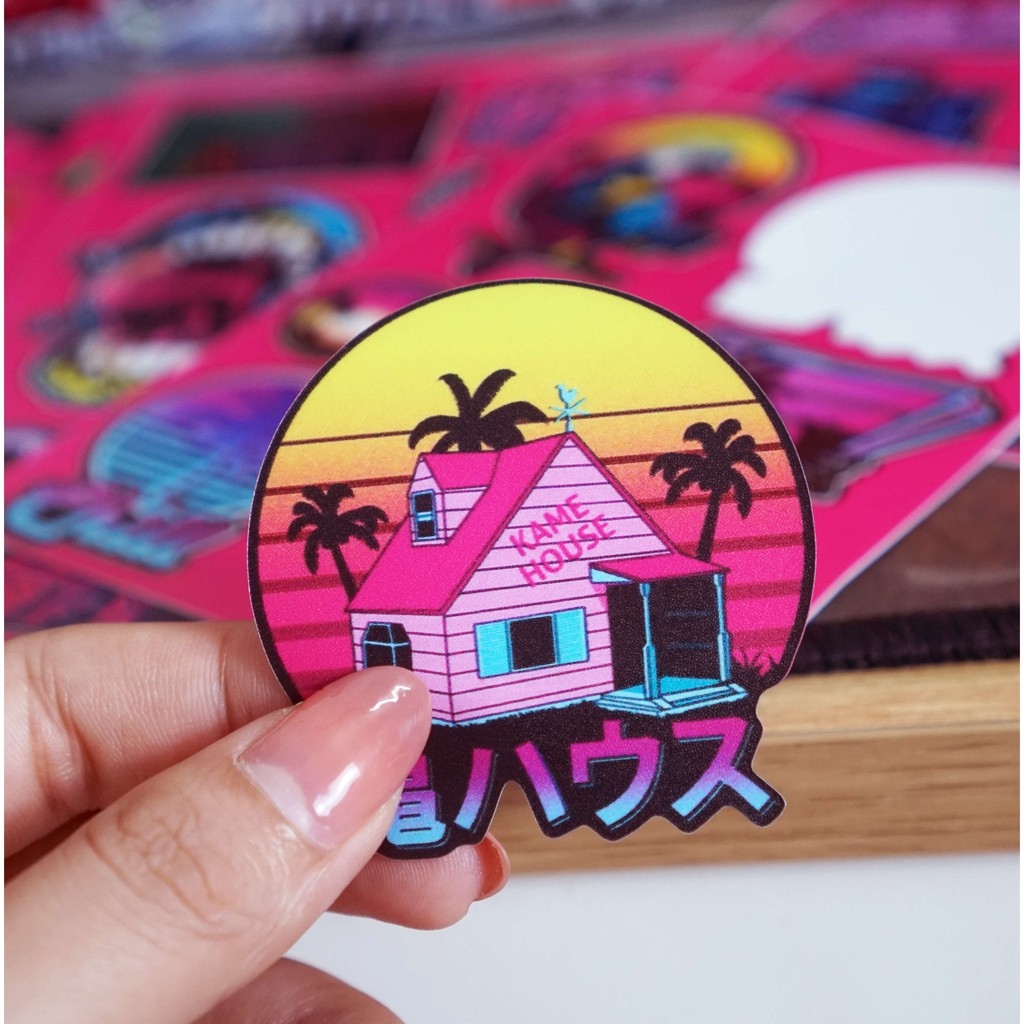 ☾ஐ Set 100 Sticker Sticker Dán Nón Bảo ểm Chống Nước