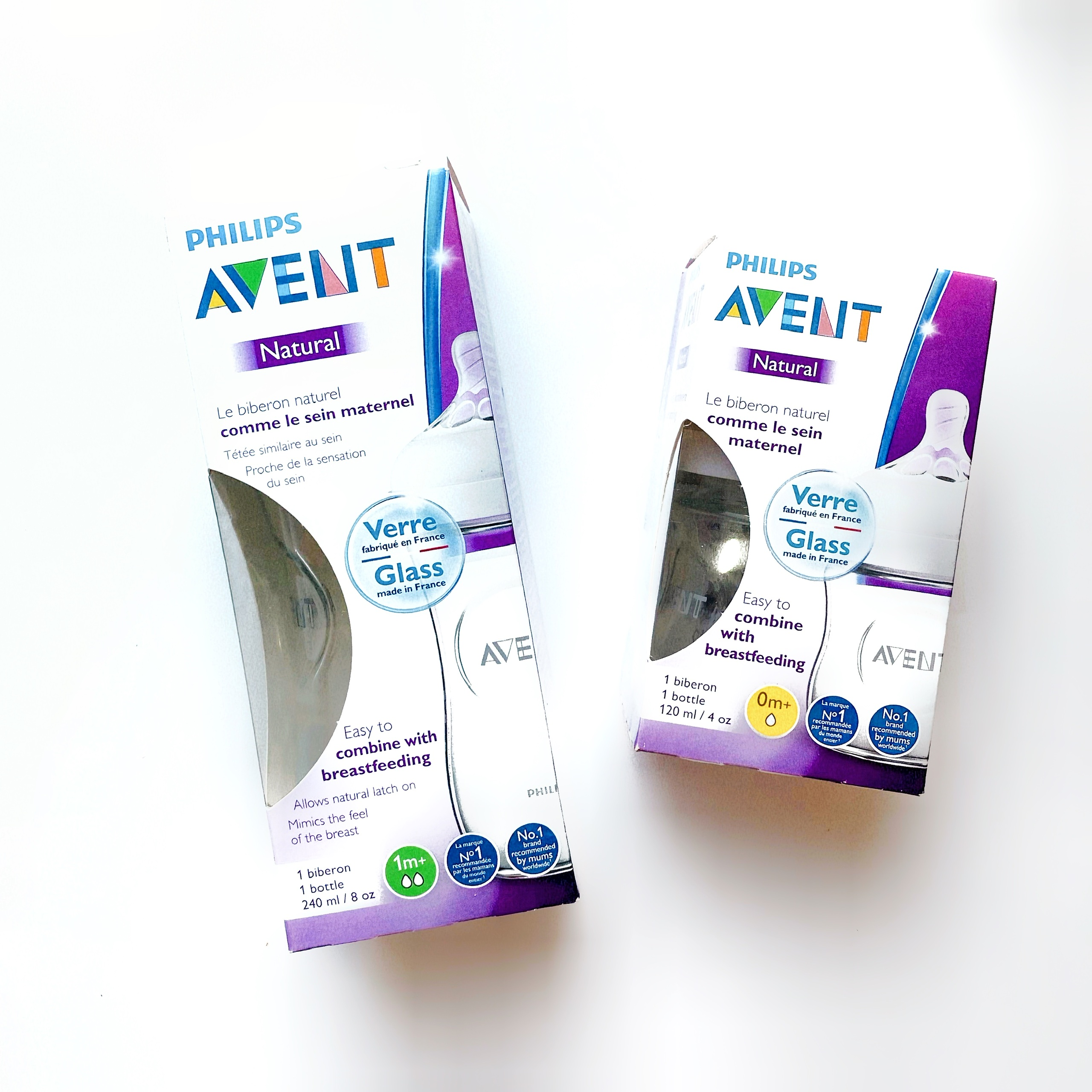 [HCM]Bình sữa thủy tinh avent natutal 120ml / 240ml