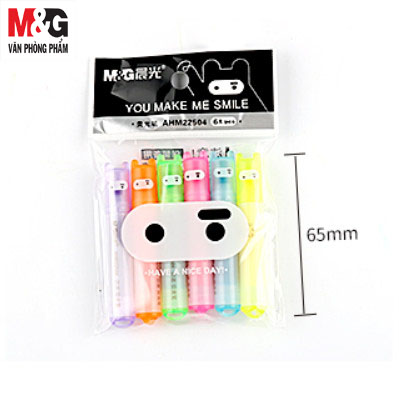 [HCM]Bộ 6 bút dạ quang M&G AHM22504 dễ thương