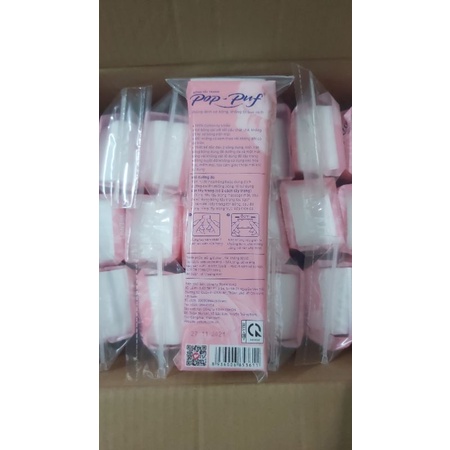 (TẶNG THÊM 30 MIẾNG) - Túi 90 miếng bông tẩy trang Pop puf 2 công dụng