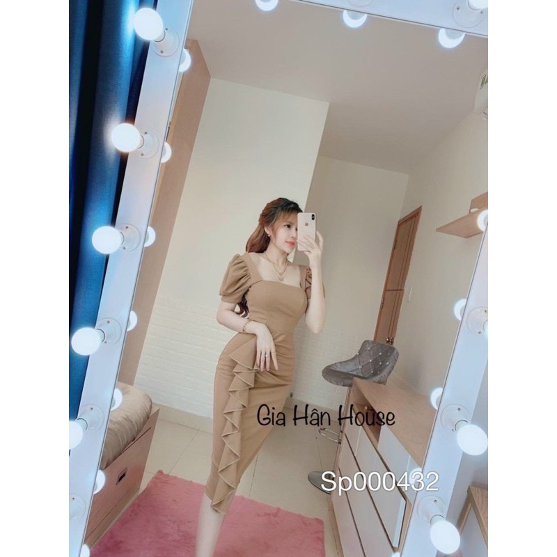 [HCM]Đầm Body Cổ U #Bigsize 60KG Đến 90KG