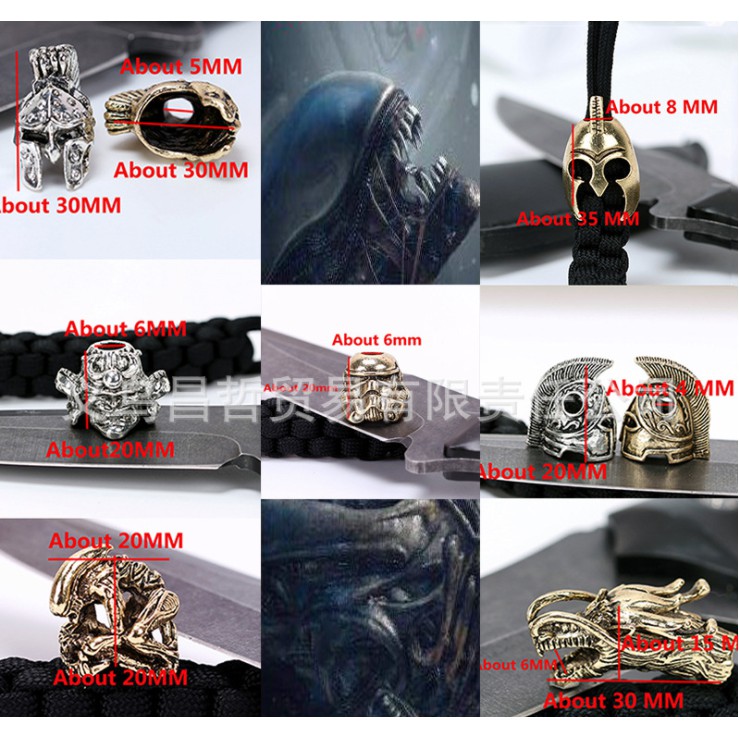 Hat bead trang trí dây paracord, dụng cụ EDC (Part II)