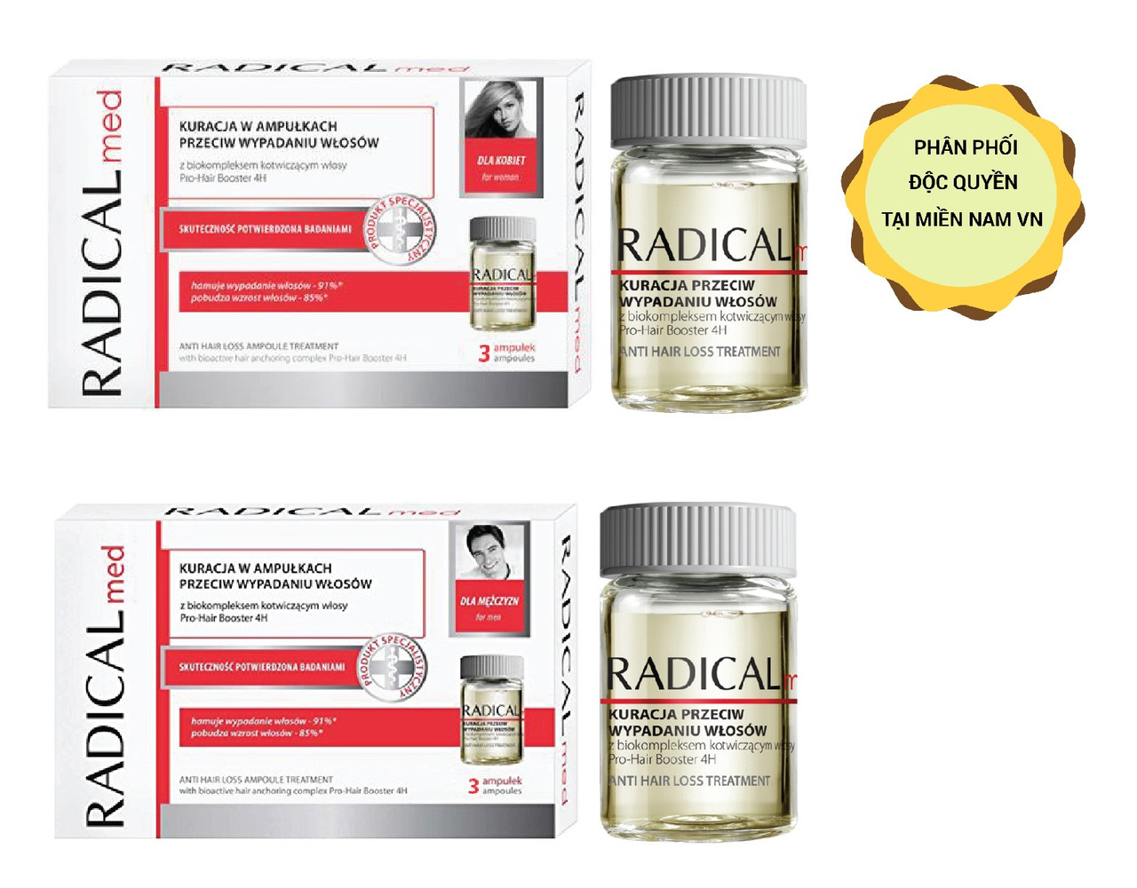 [HCM]Radical Med – Tinh Chất Ngăn Ngừa Rụng Tóc cho Nam