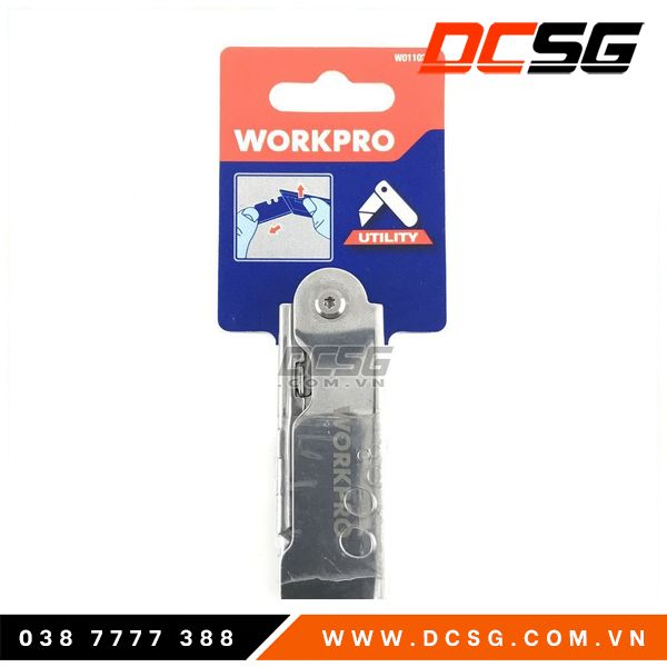 Dao rọc giấy loại gấp thép không gỉ Workpro W011020