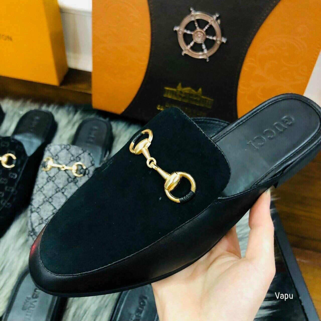 Sục nam GC da lộn đế cao su