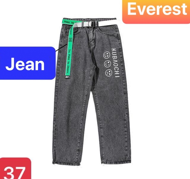 QUẦN BAGGY JEAN NAM CHẤT BÒ ỐNG RỘNG DÀI HÀN QUỐC KUBAOCHI KIỂU MỚI HOT TREND - EVEREST FASHION