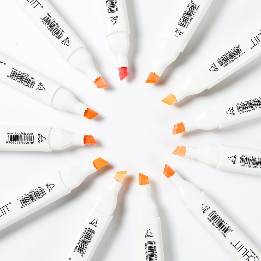 Bộ bút màu Marker Touchliit 6 - set 12 màu da