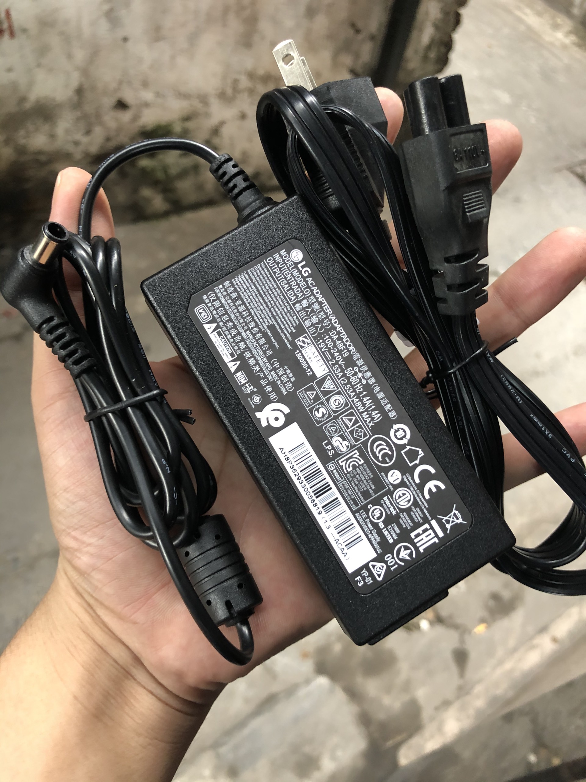 adapter-nguồn tivi LG 19v 2.53a