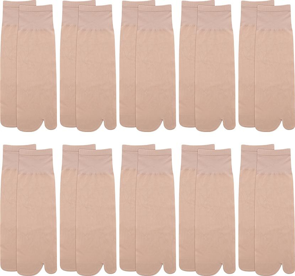 Combo 10 đôi vớ da nữ xỏ ngón - mỏng, dai, mềm, mịn, co giãn tốt vd02