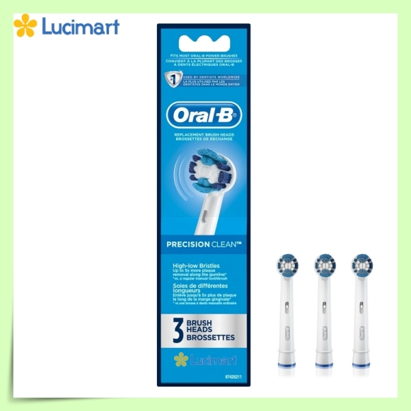 [HCM]Đầu bàn chải điện Oral-B Precision Clean (Made in Ireland) 1 hộp 3 cái giá rẻ
