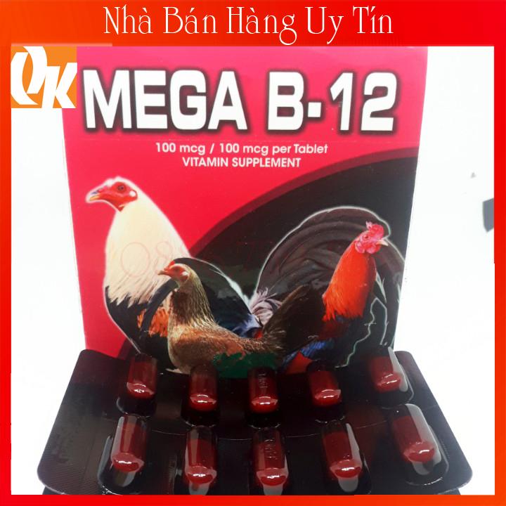 Mega b12 vĩ 10 viên -dinh dưỡng nuôi chiến kê chế độ đá