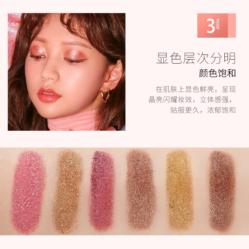 [TẶNG KEM DƯỠNG TAY] Nhũ mắt bắt sáng Jiaya - CAVALI - 6 tone màu nhũ lì kháng nước