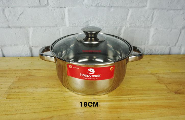 Bộ 3 nồi inox Happy Cook EL-06ICG