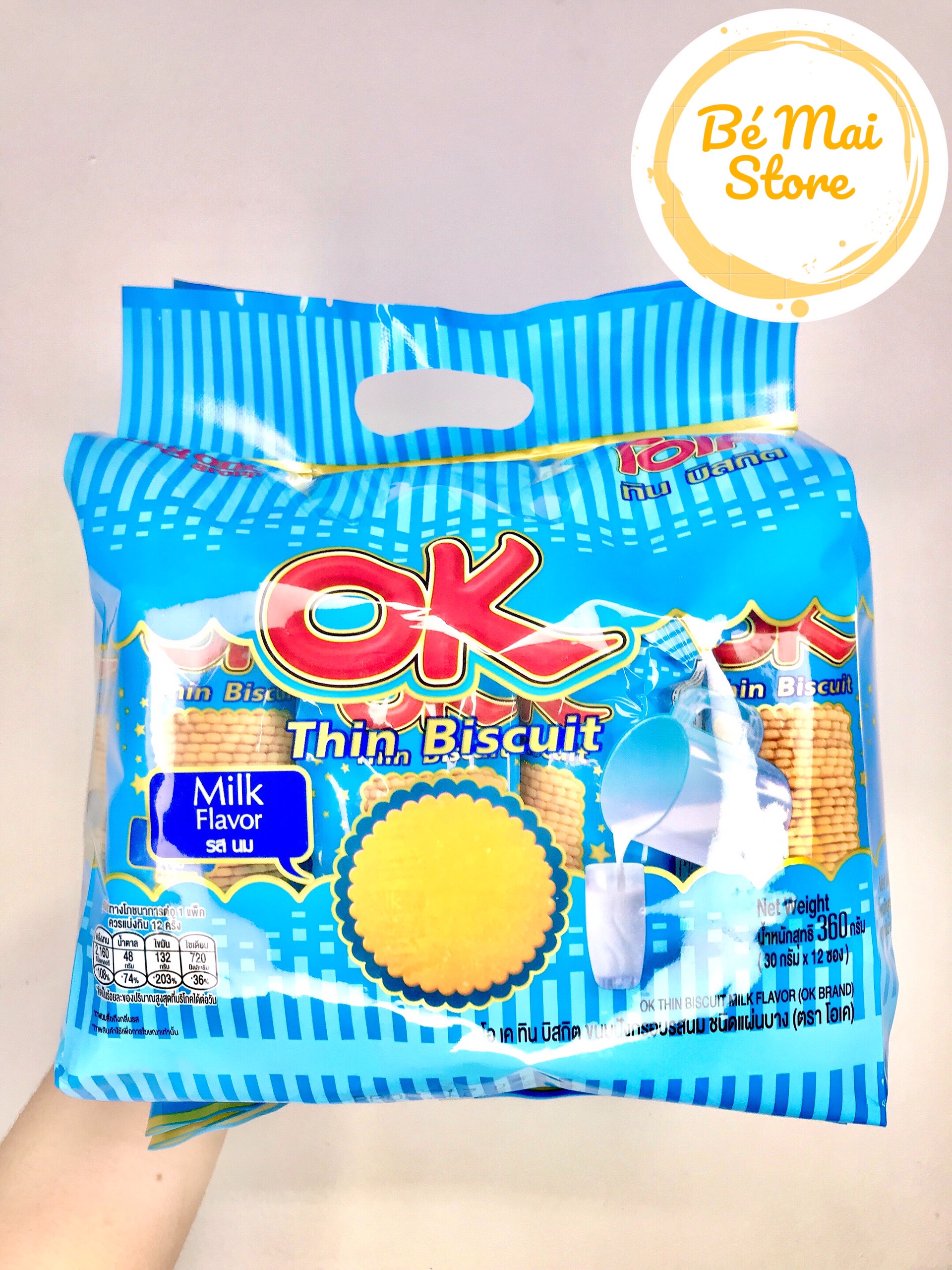 Bánh OK Thin Biscuit Thái Lan 360g
