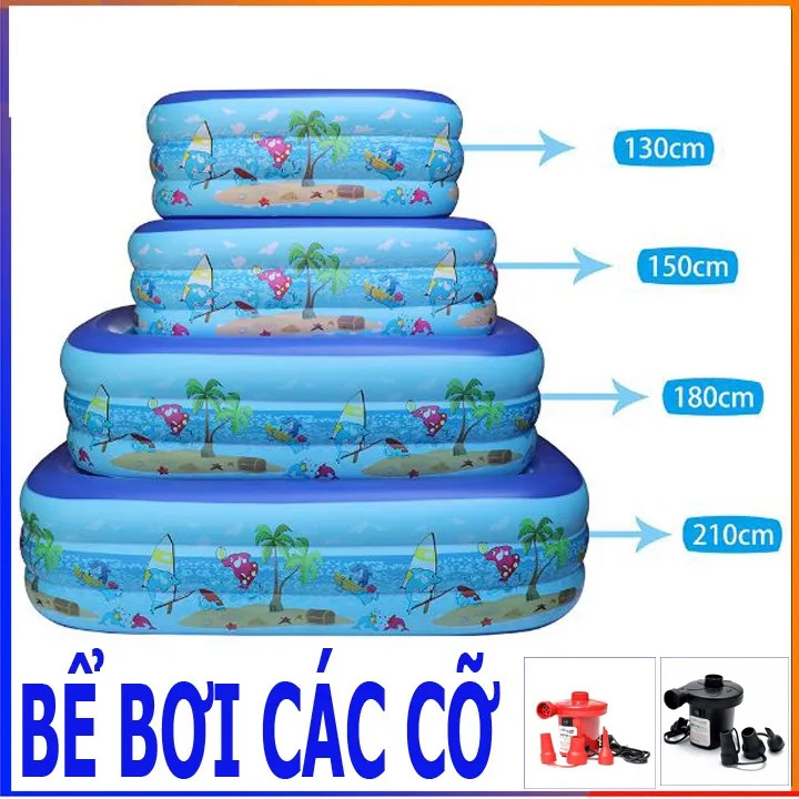 Bể bơi phao bơi 3 tầng chữ nhật
có đáy chống trượt an toàn cho bé , chuẩn loại 1.hồ bơi phao cho bé tại nhà.hồ bơi phao cho trẻ em dày dặn, đáy chống trượt.