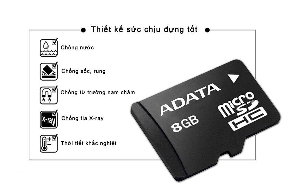 Thẻ nhớ Adata Micro SDHC 8GB Class4
