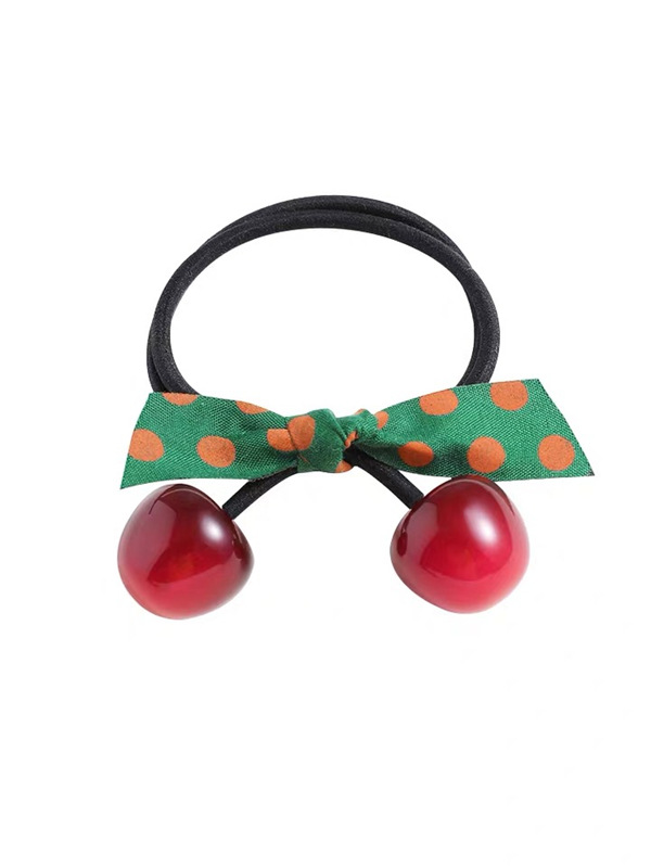 Dây cột tóc dây buộc tóc trái cherry siêu dễ thương