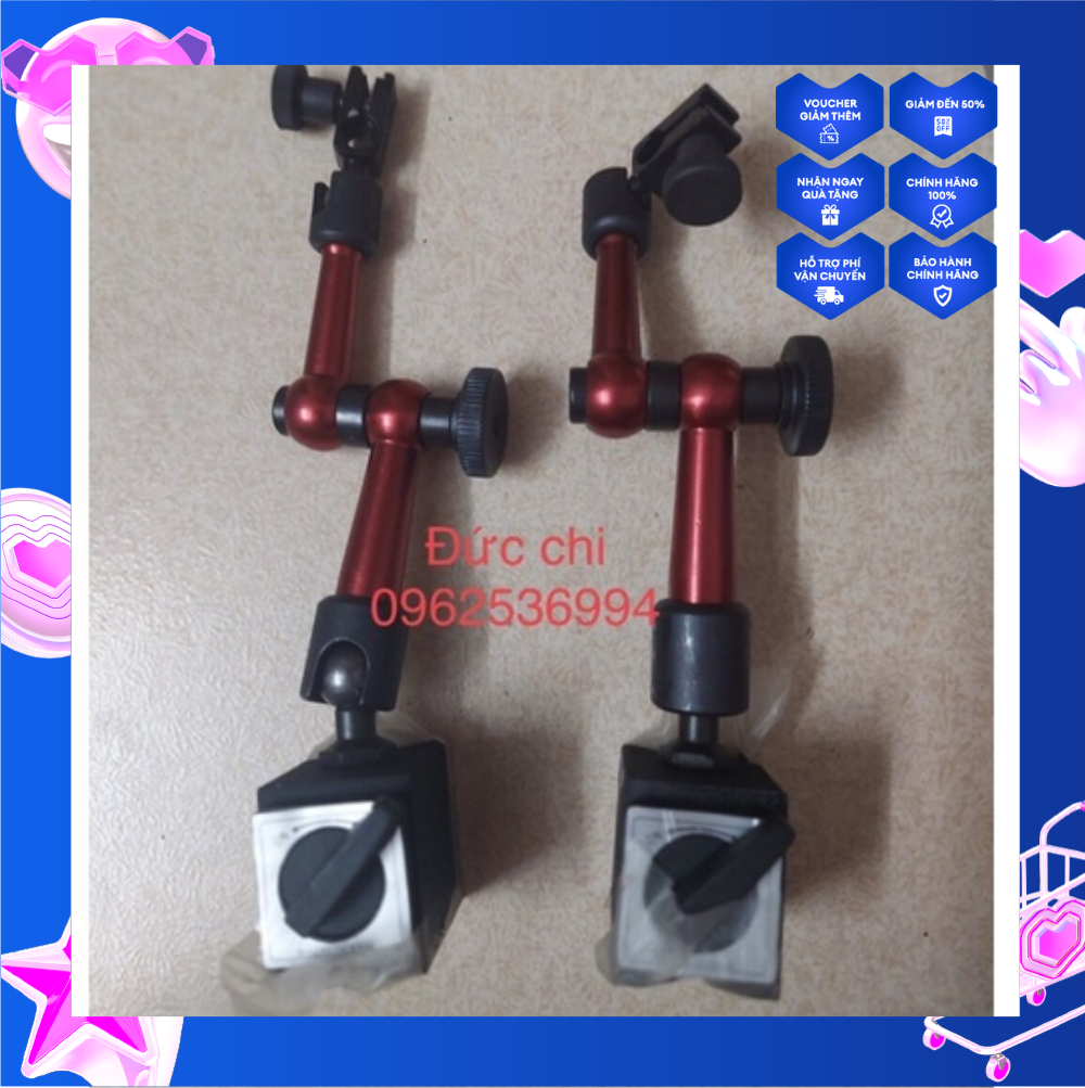 đế từ có nam châm lắp đồng hồ so (chân què)
