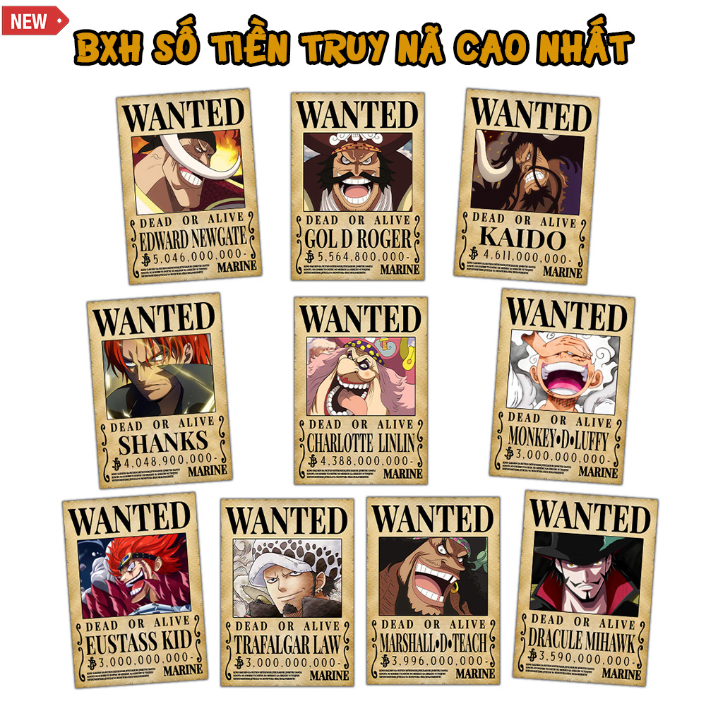 Poster BXH Tiền Truy Nã Cao Nhất