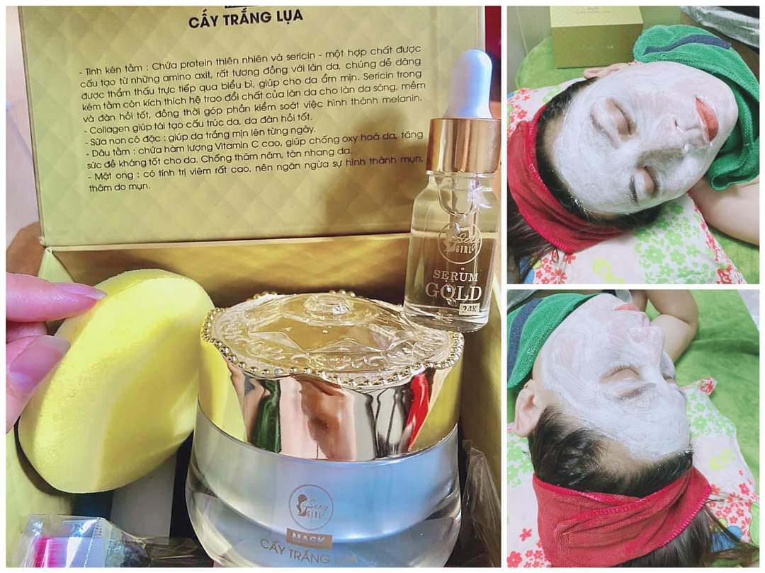 [HCM]COMBO CẤY TRẮNG LỤA NANO + MÁY DI TINH CHẤT CHUẨN SPA TẠI NHÀ [Tặng cọ quét + mặt nạ]