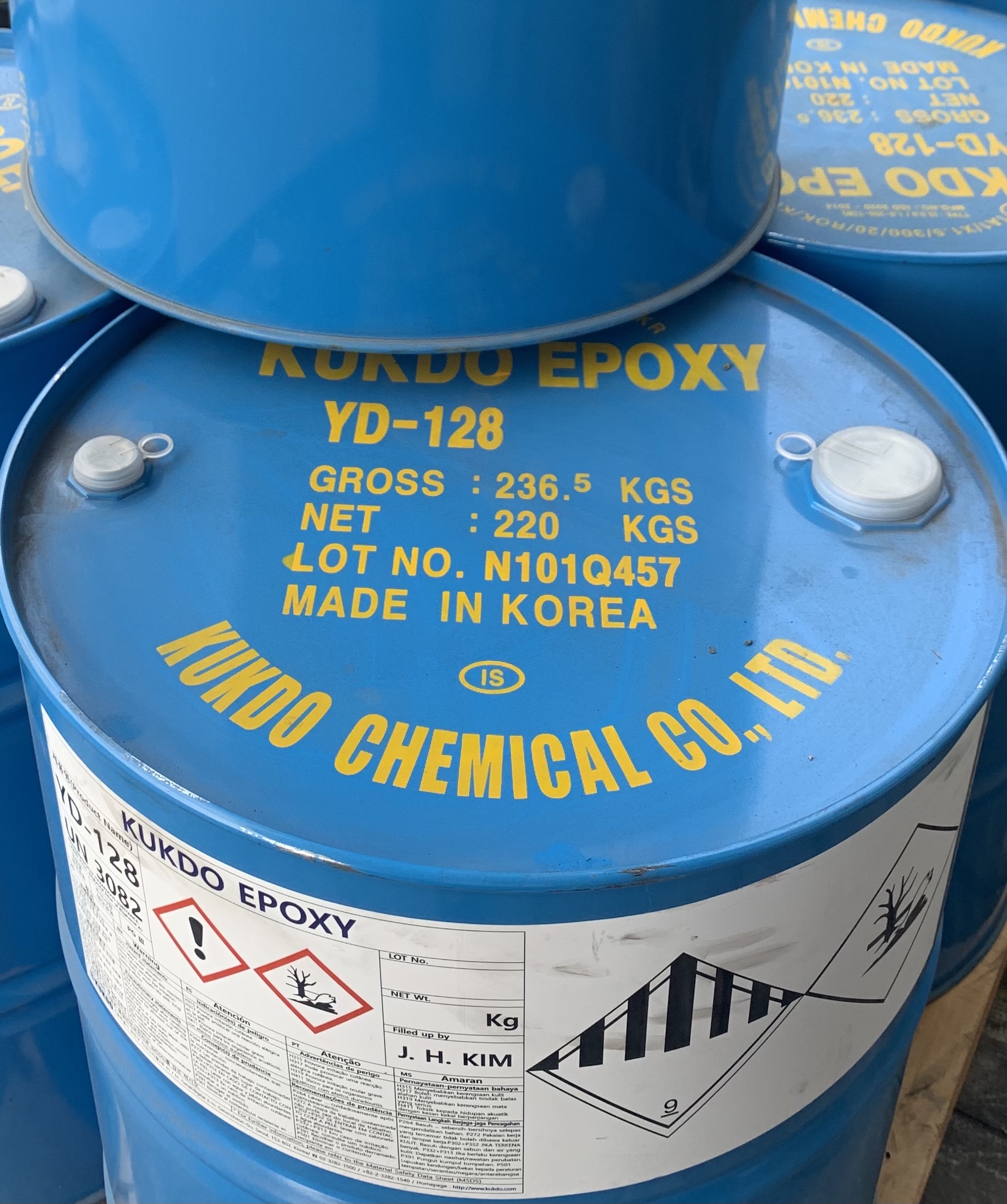 Keo Epoxy AB 1-1 KUKDO YD-128 - 10KG - Hàn Quốc