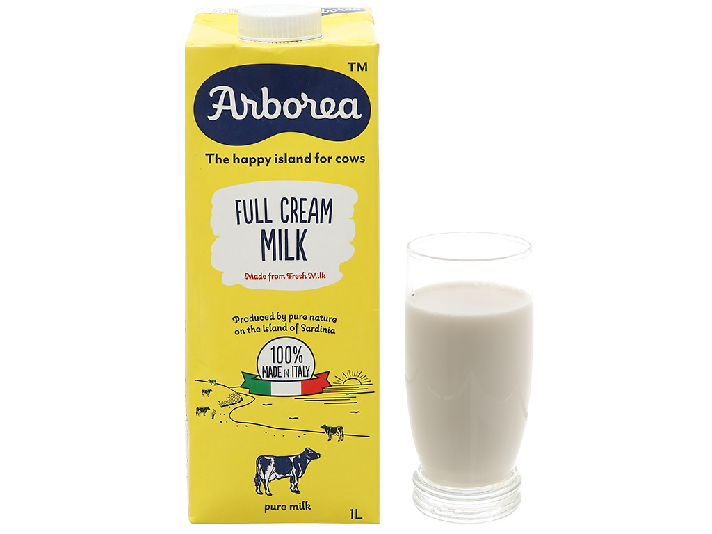 1 Hộp Sữa Tươi Nguyên Kem Arborea 1L - Nhập Khẩu Ý