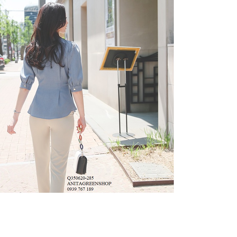 Q350620 ÁO PEPLUM TAY LỠ