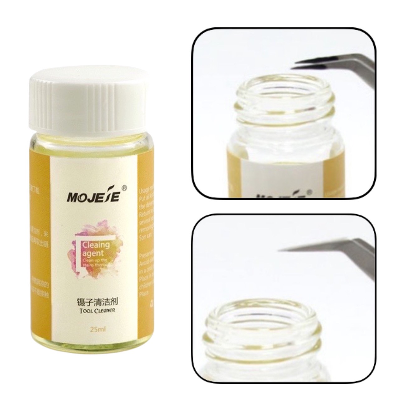 Nước (dung dịch) rửa nhíp có mút, AD mút siêu sạch (dụng cụ nối mi)