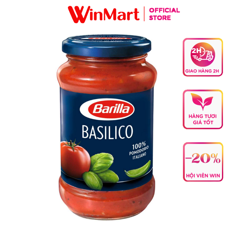 - Sốt Basilico Barilla lọ 400g