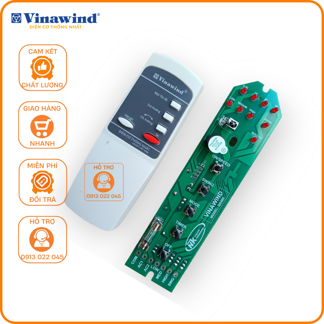 Mạch quạt Điện cơ thống nhất - Vinawind