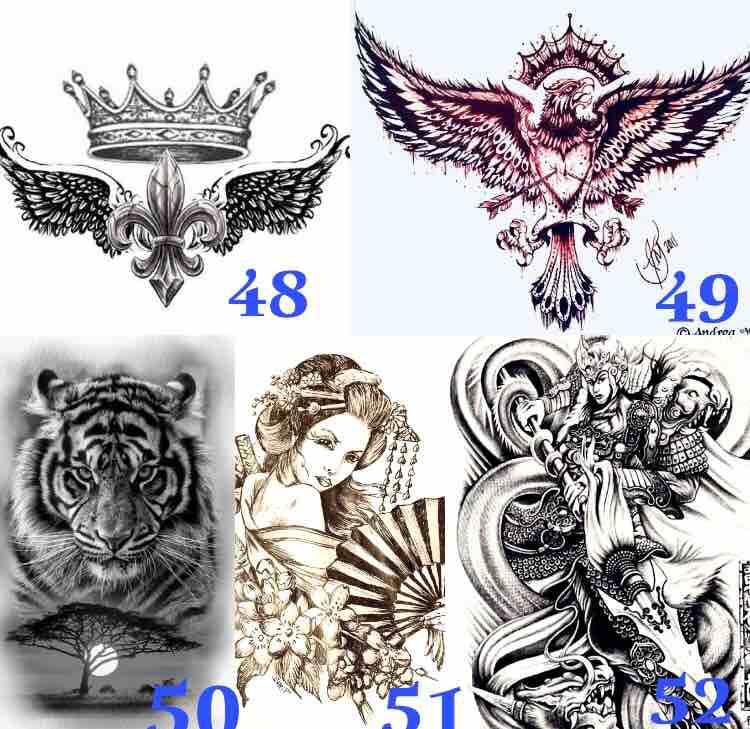 Trọn bộ scan in hình xăm tattoo