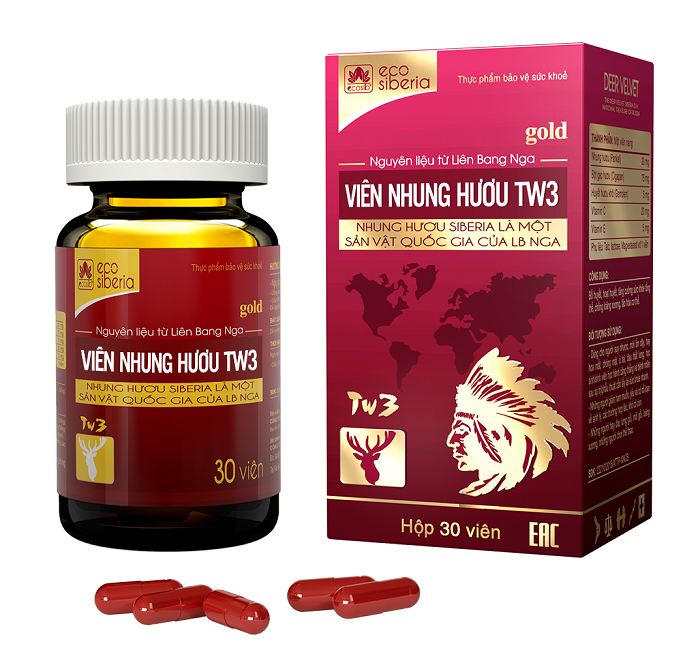 Viên nhung hươu TW3 - Hỗ trợ làm bổ huyết, bồi bổ cơ thể, hỗ trợ tăng cường sức khỏe, sinh lực, tăng sức đề kháng