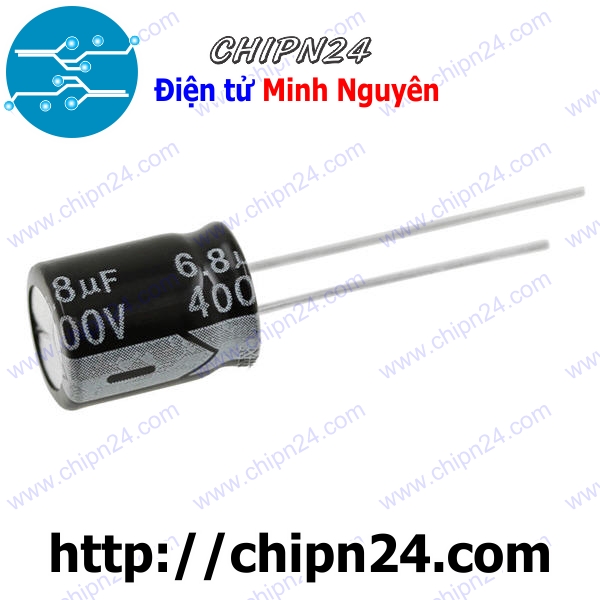 [10 con] (G41.5) Tụ hóa 6.8uF 400V (10x13mm)