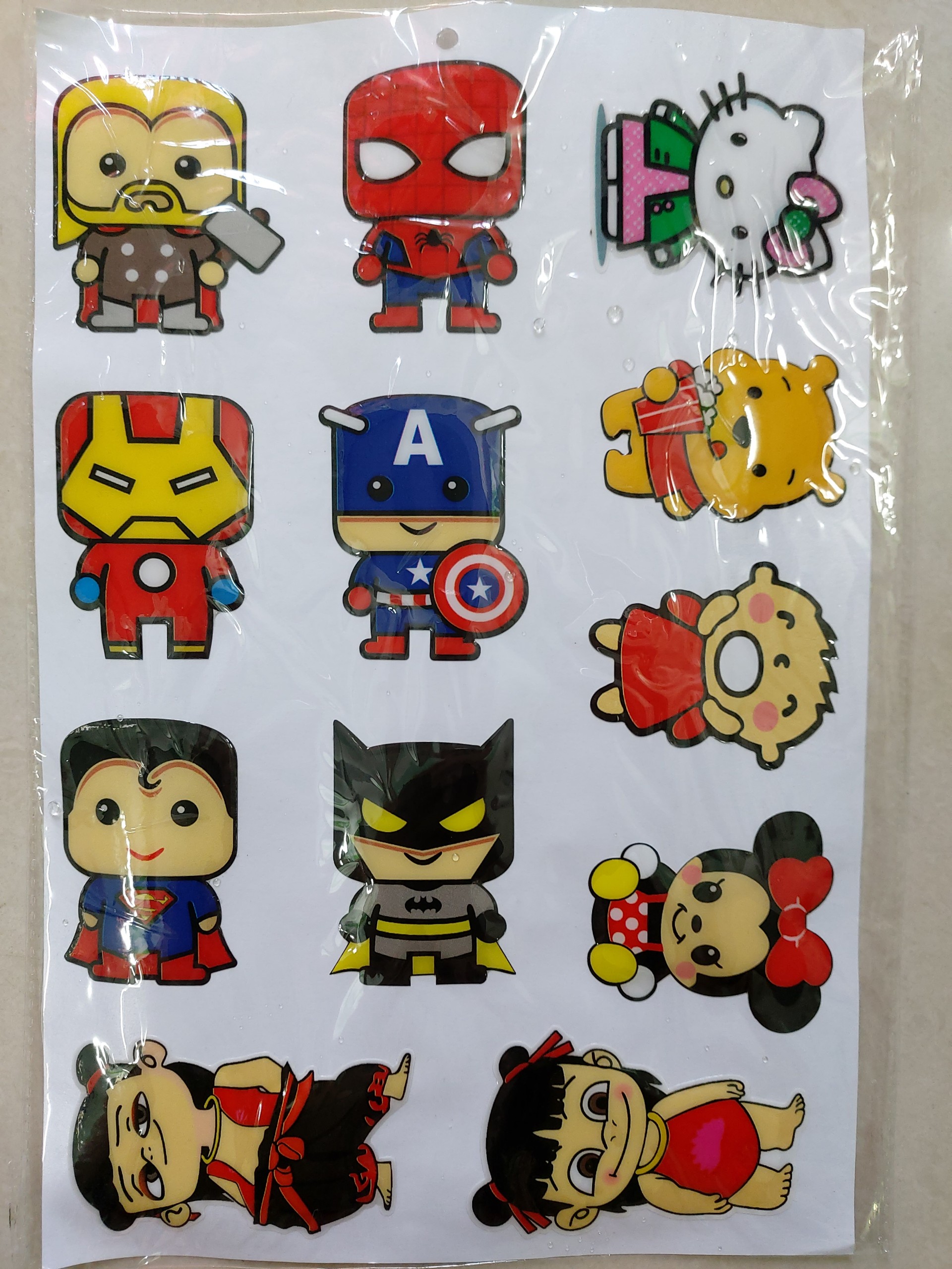 Tem sticker hoạt hình logo nổi vui nhộn