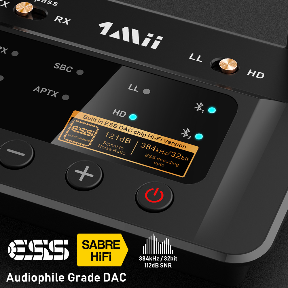 Bộ thu phát âm thanh Bluetooth B03pro 5.0 có chip DAC ES9018Q2C