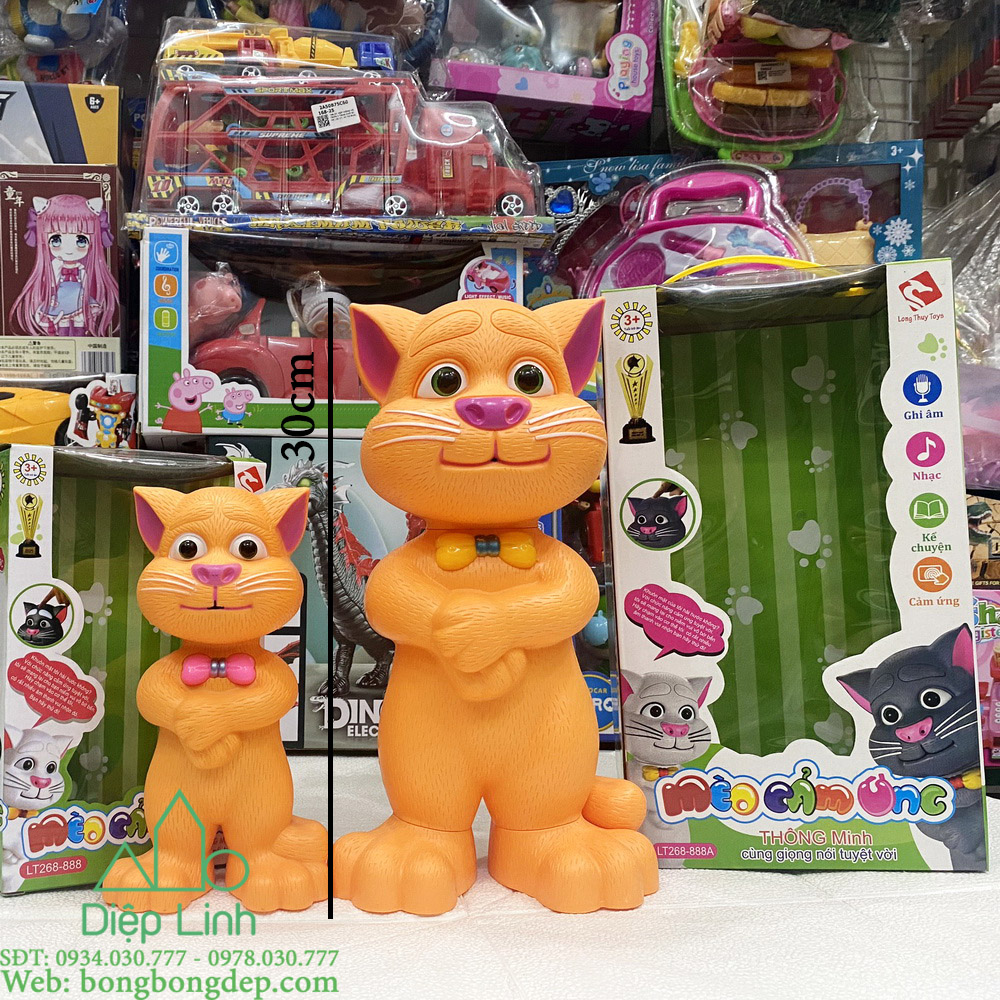 [HCM]HÀNG VIỆT NAM-Mèo Tom Kể Chuyện Biết Hát Nhại Giọng Nói Thông Minh kích thước đại- BẢO HÀNH 6 THÁNG
