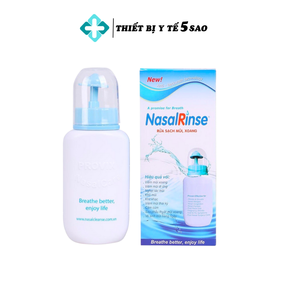 Bình rửa mũi xoang Nasal Rinse bảo vệ hô hấp hiệu quả dùng cho cả gia đình