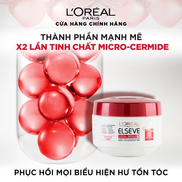 Kem ủ phục hồi tóc L'Oréal Paris Total Repair 5 200ml