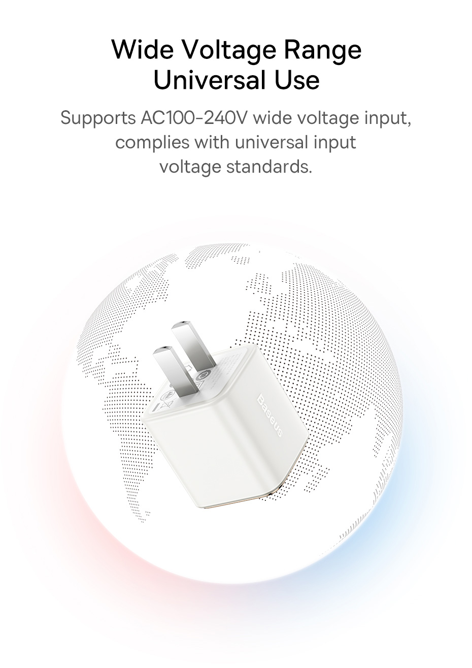 Củ sạc nhanh Baseus Gan 3 Fast Charger 1C 20W - CCGN (Hàng Chính hãng)