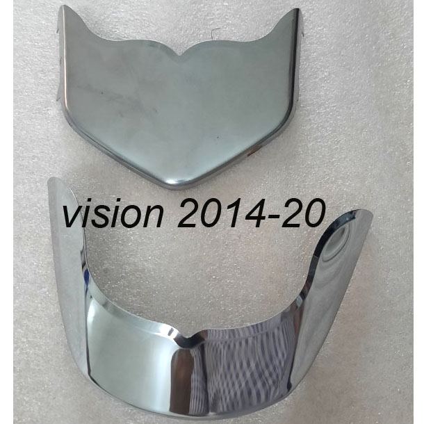 Ốp dè xe máy - bộ inox trước sau