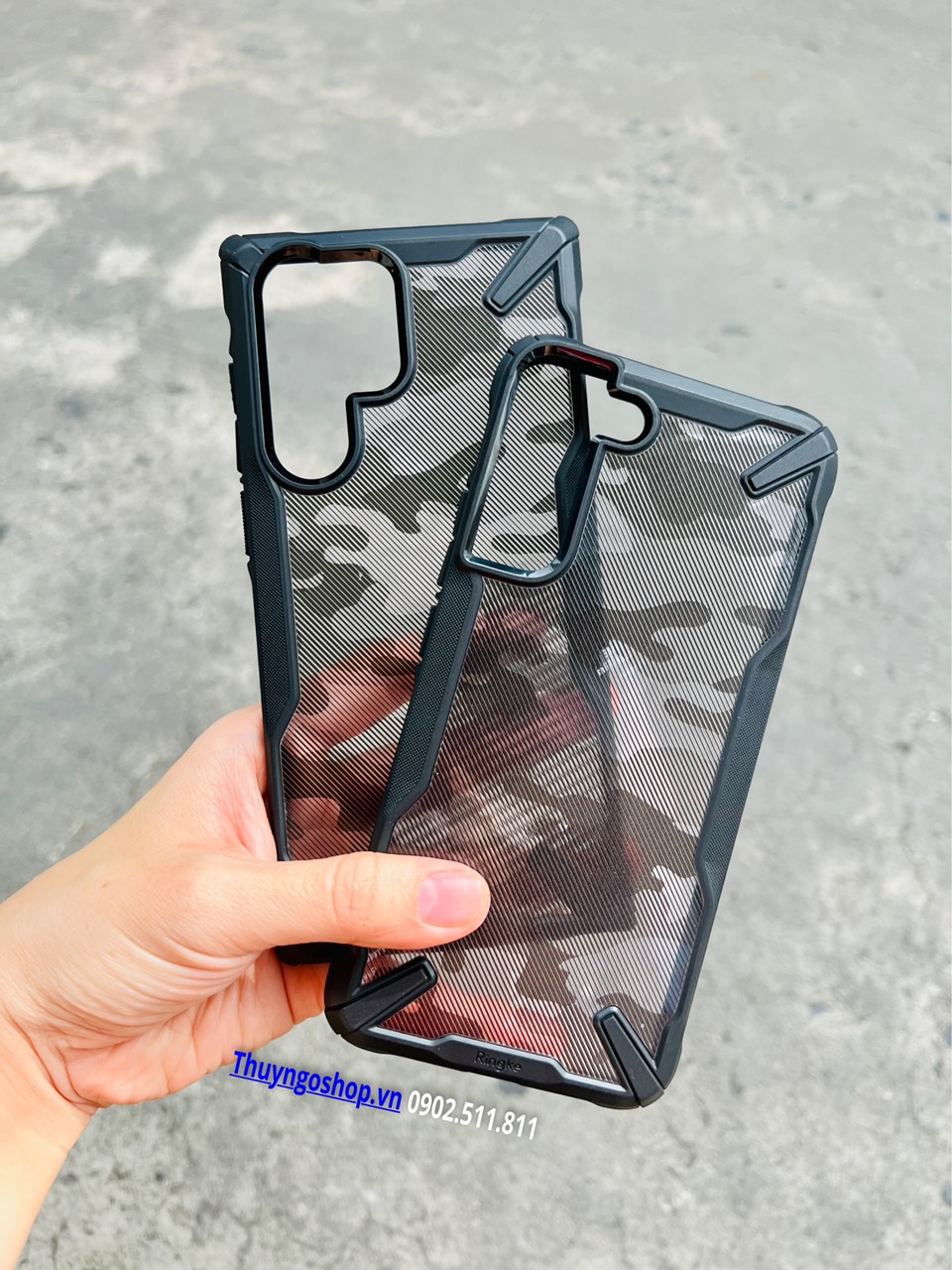 Samsung s22 ultra - s22 plus - ốp lưng ringke fusion x camo black