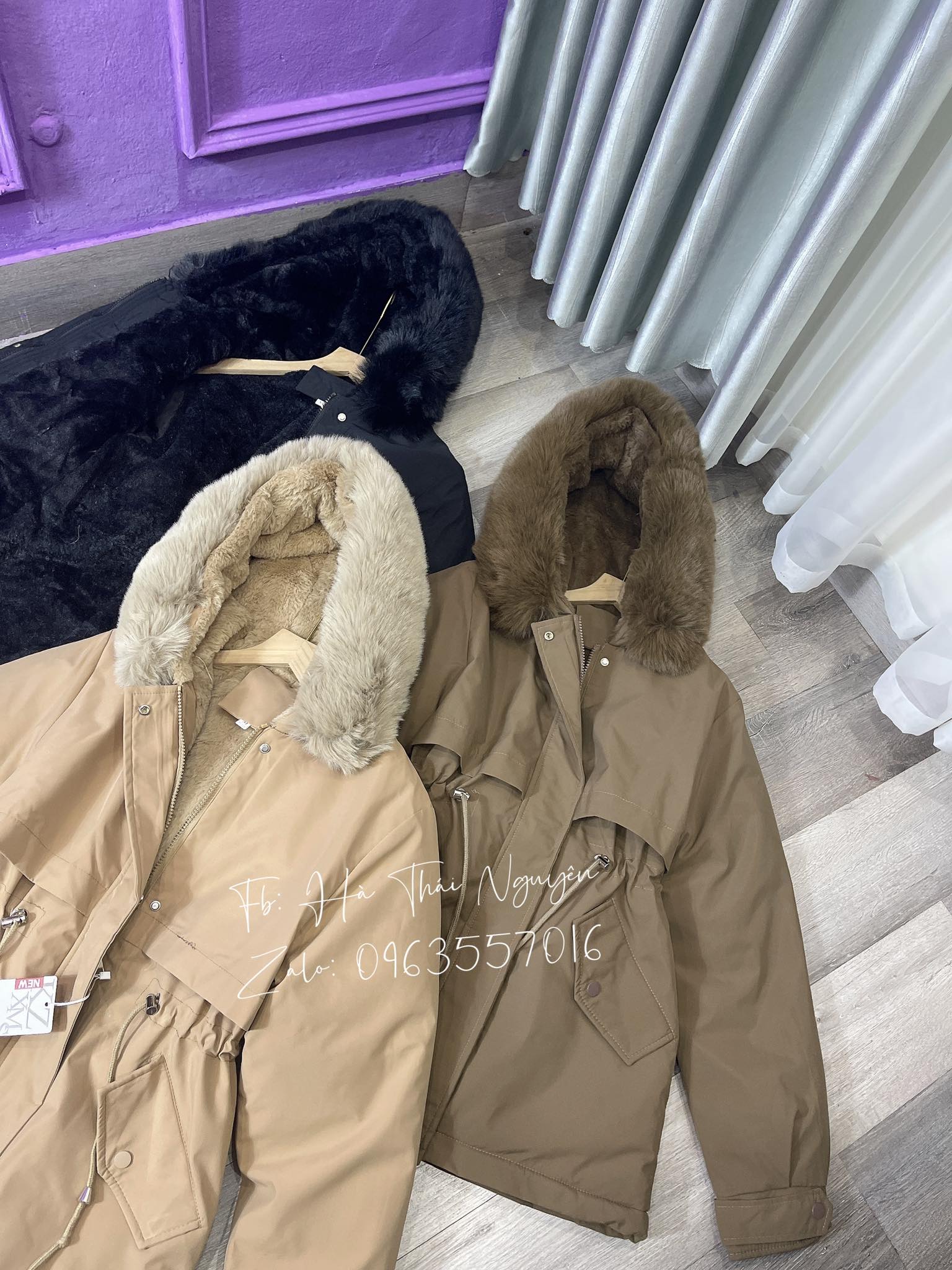 ÁO PARKA LÓT LÔNG DÁNG TRÙM MÔNG - CÓ ẢNH THẬT VÀ VIDEO