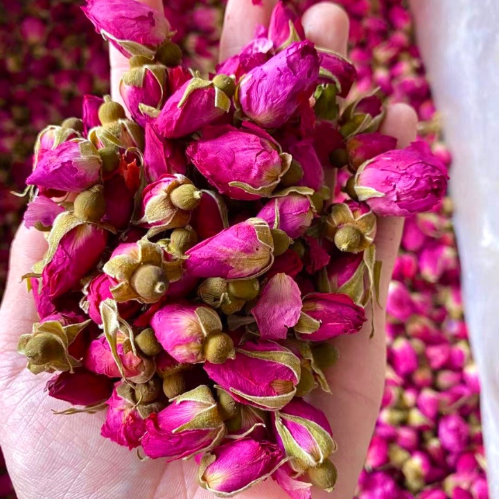 Nụ hoa hồng đà lạt thảo mộc đẹp sấy khô cao cấp, trà hoa hồng nguyên bông thơm
